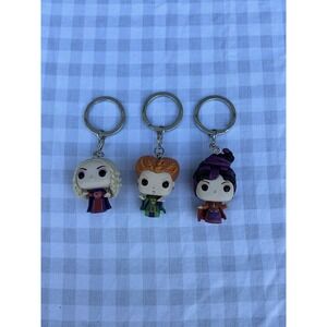 3 Hocus Pocus Funko Pop Keychains Bag Charm Halloween Sanderson Sisters